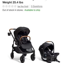  Joie Poppy Whirl and Mint Latch Travel System