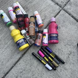 Partially Used Paint & Graffiti Pens $5 For All