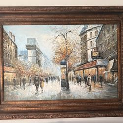 Painting By Artist  Y.Deric . Oil On Canvas 