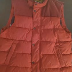 Medium Barbour Russet Red Puffer Vest
