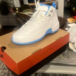 Brand New Air Jordan 12 Retro White And University Blue