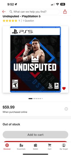 BRAND NEW UNDISPUTED VIDEO GAME FOR PS5 