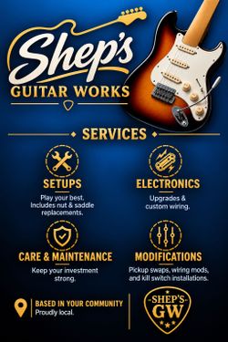 Guitar and Bass Setup and Work