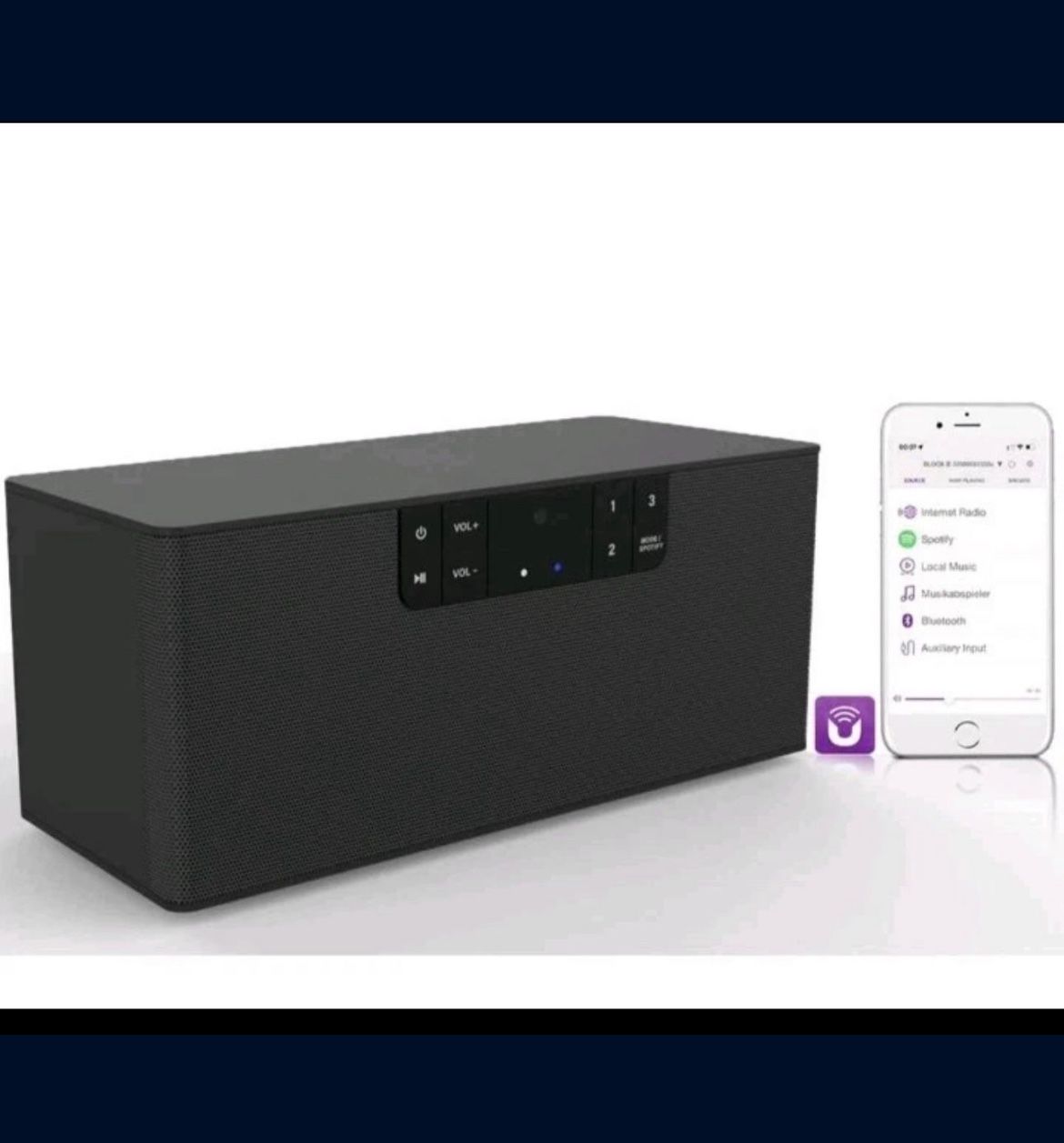 Hi-Fi Stereo System Internet Radio with Spotify Connect and Bluetooth Speaker,