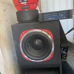 Speakers,Q-bomb Box And 2 Amps