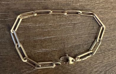 Paperclip braclet 14 k