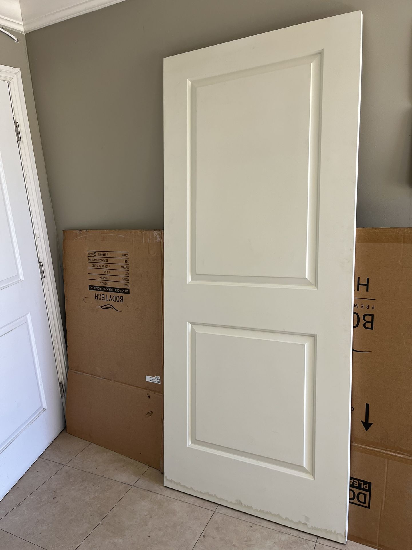 Clean White Wooden Door. 2 Units Available