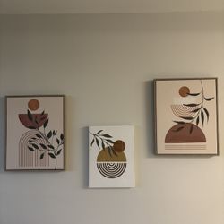 Modern Abstract Wall Art Set - 5 Pieces 