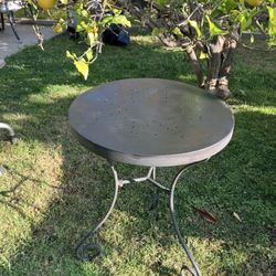 Metal 20 Inch Bistro Table