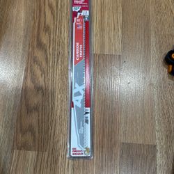 Milwaukee 12 in. 5 TPI AX Carbide Teeth Demolition Nail-Embedded Wood Cutting SAWZALL Reciprocating Saw Blade (1-Pack)