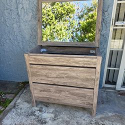 BRAND NEW BATHROOM VANITY WITH MIRROR-  NO SINK