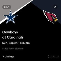 Arizona Cardinals VS. Dallas Cowboys 