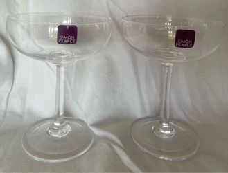 Simon Pearce Vintner Coupe (signed pair)