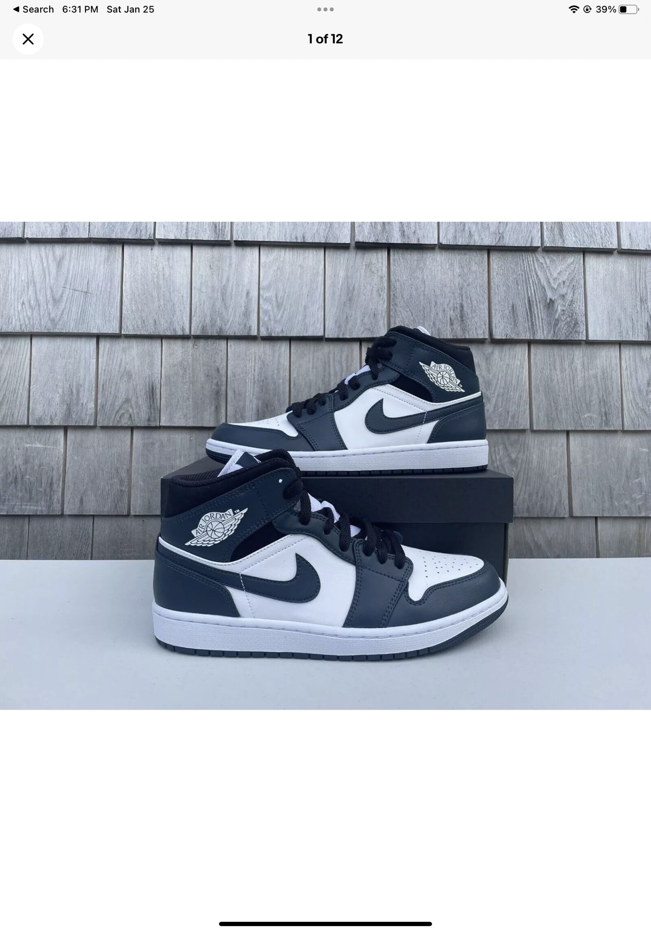 Size 12 - Air Jordan 1 Mid Armory Navy Air Jordan 1 Mid  main image 2