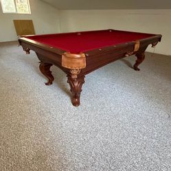 8x4 3pc slate pooltable with matching dinner table top