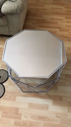 Silver Mirror Top Coffee Table