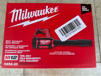 Milwaukee M12 12V Lithium-Ion Cordless Compact Spot Blower (Tool-Only)