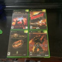 original xbox game lot 