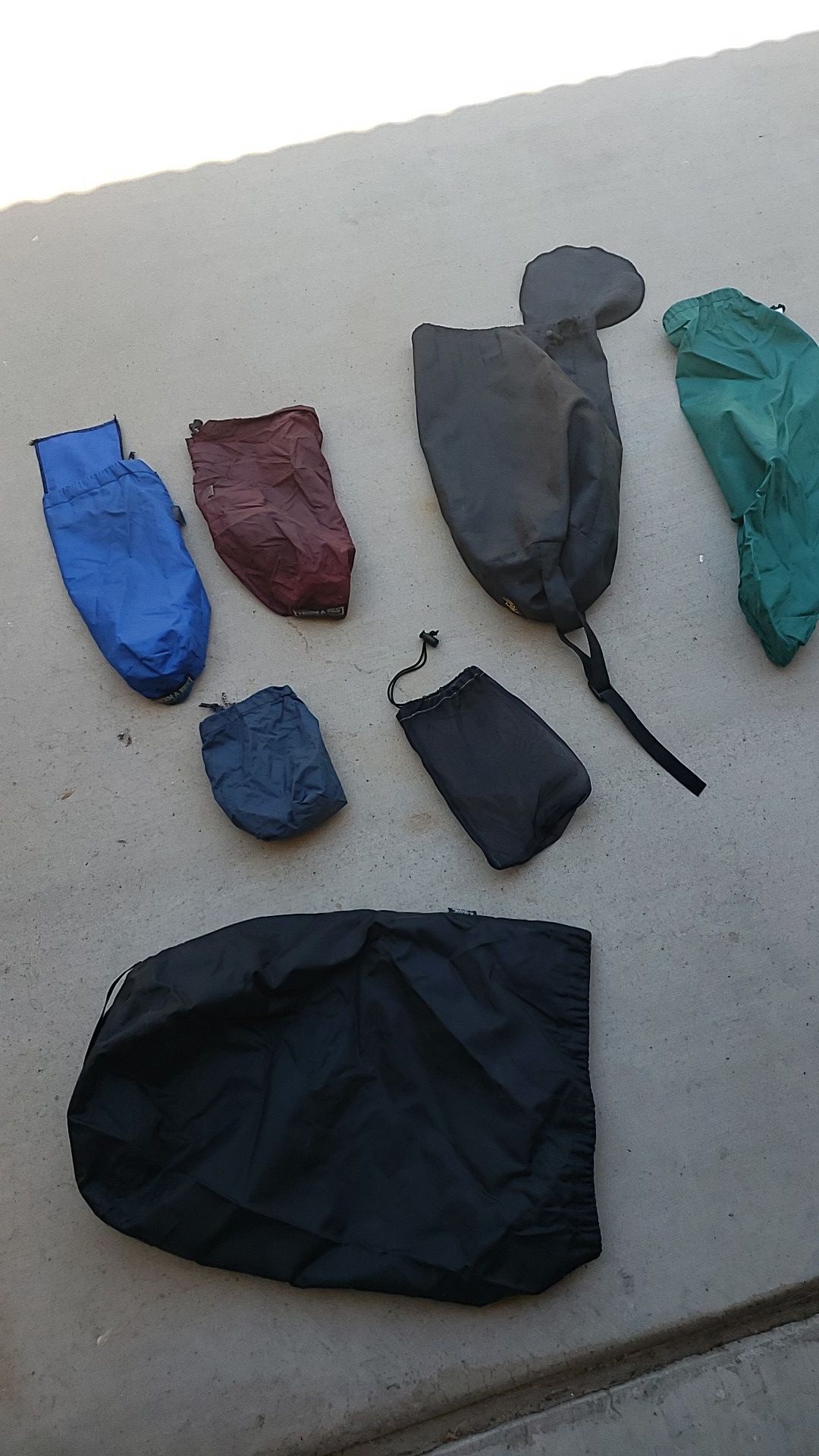 Large and small slip bevy sacks