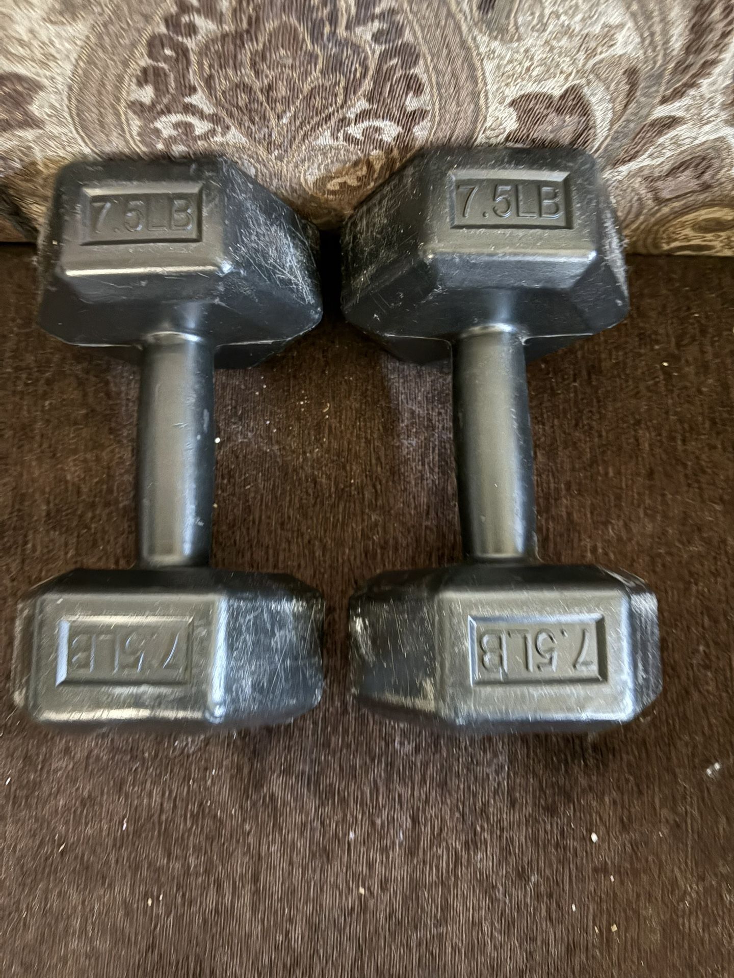 Exercise weights for weightlifting 7.5 pounds each weight