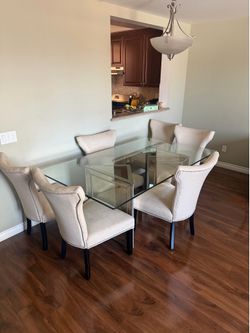 Dining table and chairs
