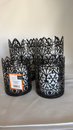 4 Halloween lanterns LED flickering