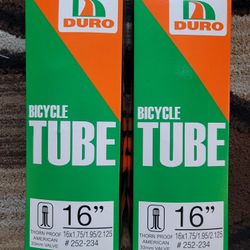 NEW Bicycle Bmx Thornproof Inner Tubes 16"