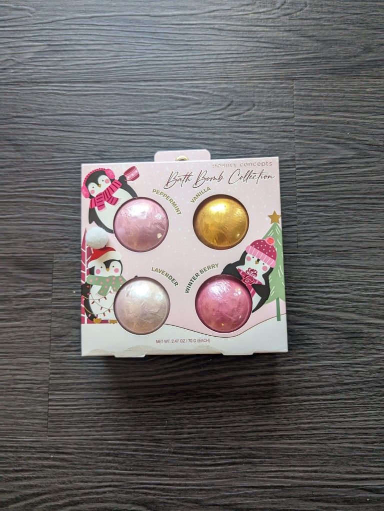 Bath Bombs - Home Spa - New - Set Of 4
