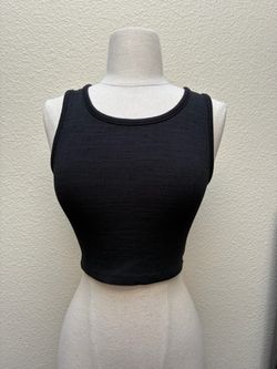 Roxy Women’s Crop Tank Top, Black, size Small