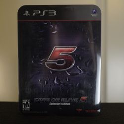 Dead Or Alive 5 Collector's Edition PS3 Tecmo Tin Box Complete