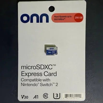 Nintendo Switch 2 micro express sd card