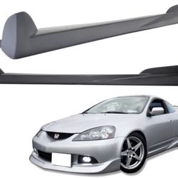 Fits 02-06 Acura RSX Mugen Style Side Skirts Skirt Unpainted Black PU