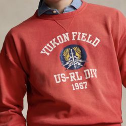 Ralph Lauren Polo YUKON FIELD Crewneck Sweatshirt Size XL Naval USRL Division
