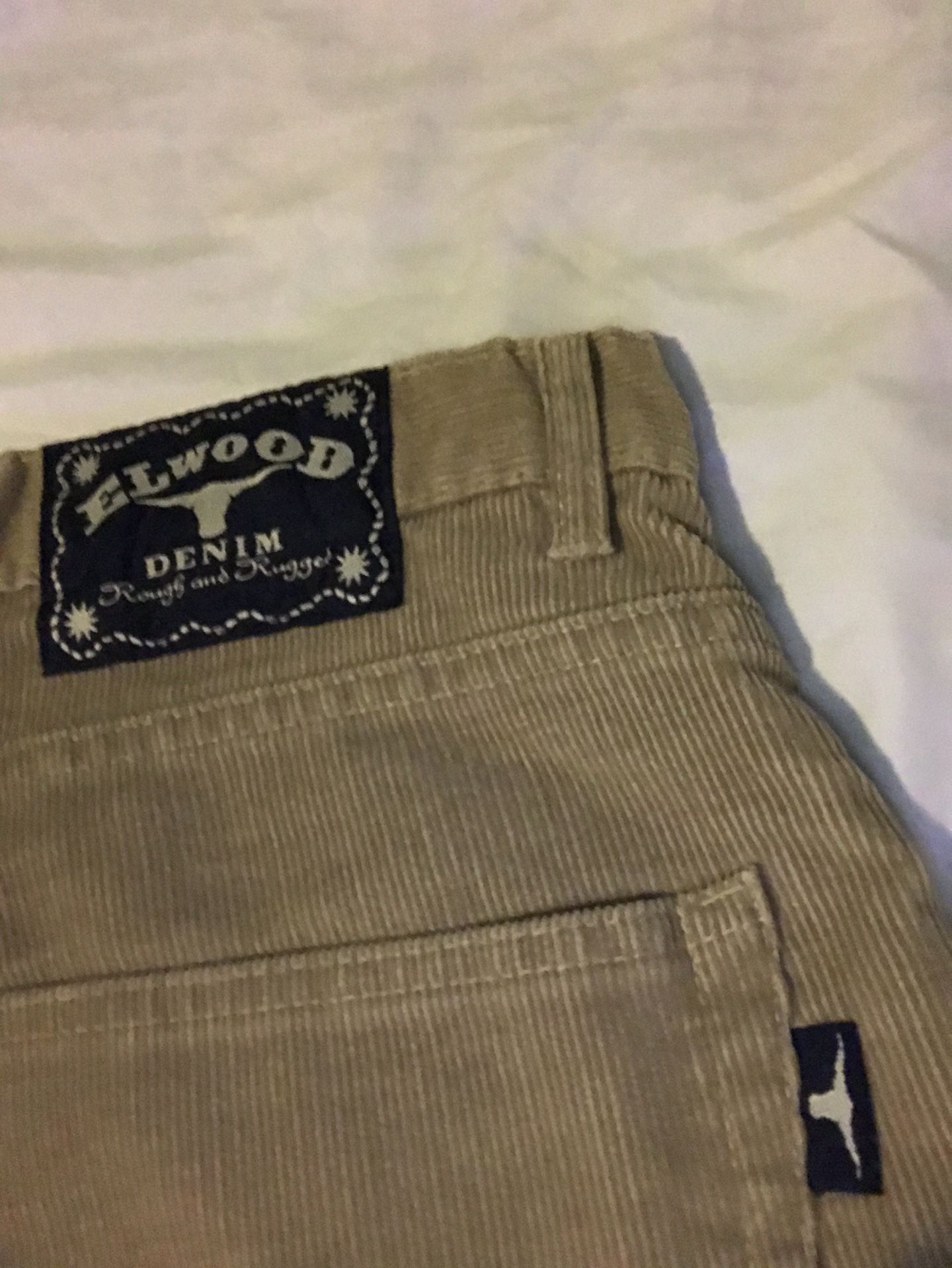 Elwood Denim Corduroy Pants Size 36.