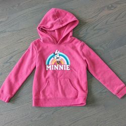 Jumping Beans Disney Minnie Mouse Girls Rainbow Graphic Hoodie, Size 6