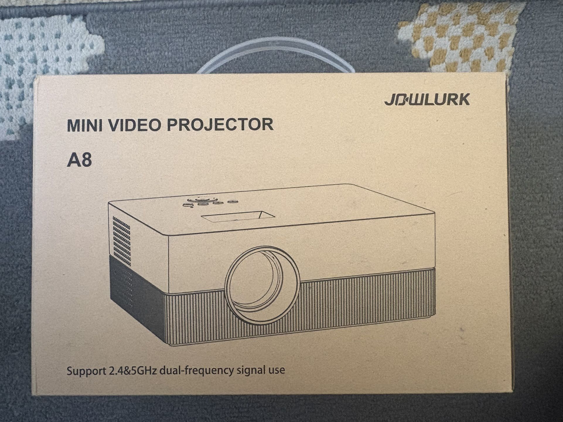 NEW Electric Focus] Mini Projector with WiFi and Bluetooth,