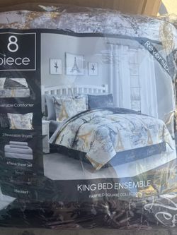 King bed Comforter 8 Piece Set