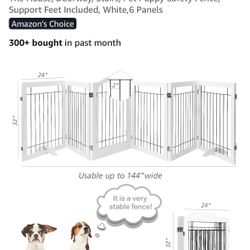 Extra Wide And Tall Dog Gate With Door