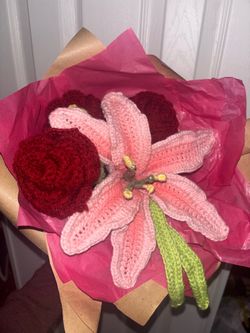 crochet bouquet