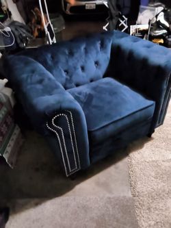Blue couch