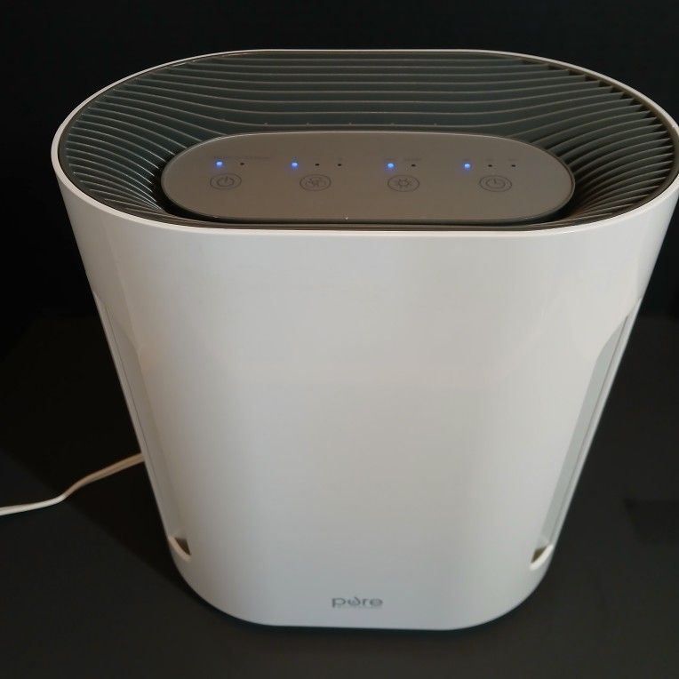 Pure Enrichment PureZone Air Purifier White – H13 HEPA + UV-C Light, 200 sq feet