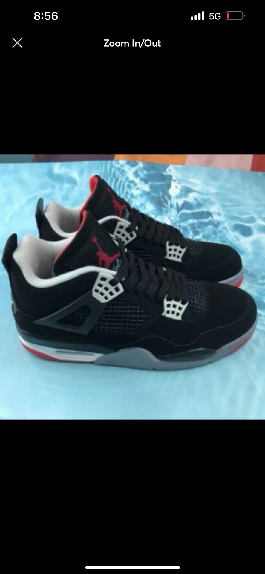 Jordan 4 retro sneakers size 8 for men
