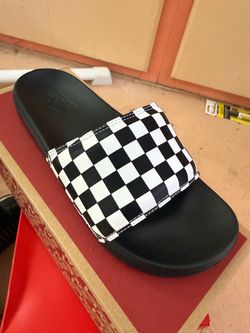 Vans slides checkered women’s size 8