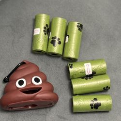 Dispenser+6 Bag Rolls For Dogs 