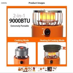 New Camping Stove/Heater 