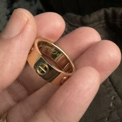 ring size 6.5, 18k saudi gold