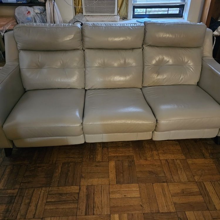 Leather Sofa  Recliner