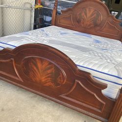 cama king con colchon 