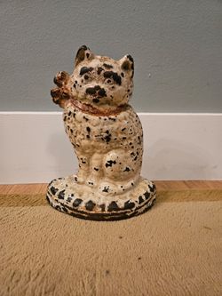 Hubley Cast Iron Door Stop Cat
