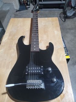 Telluride black electric guitar